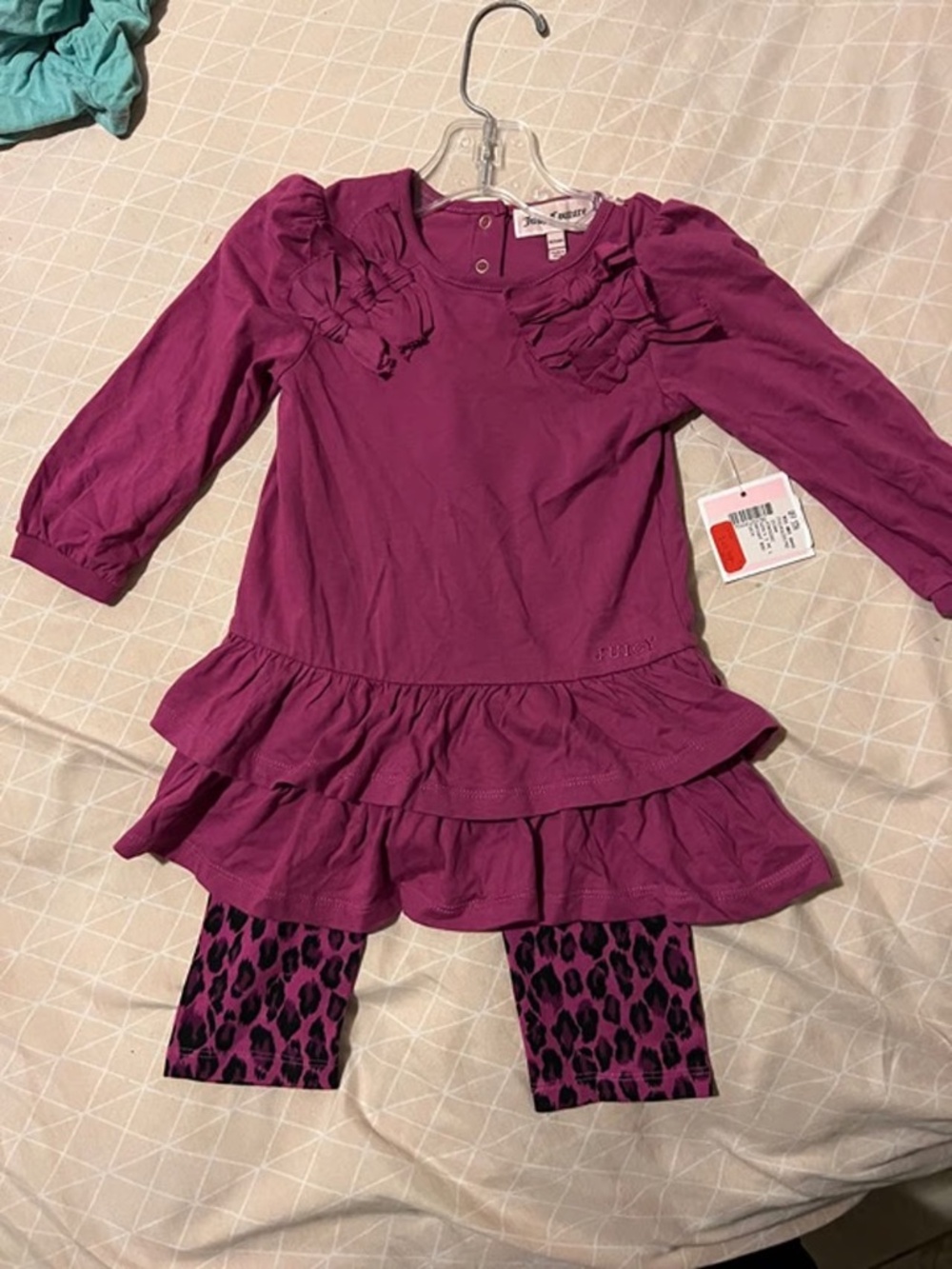 NEW WITH TAGS! $48.99 RETAIL! SIZE 18-24 MONTHS JUICY COUTUR SET GIRLS LOT1301